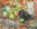 Frutta e brocca, 1959-’60, olio, cm 40x50, Napoli, già coll. G. Acampa